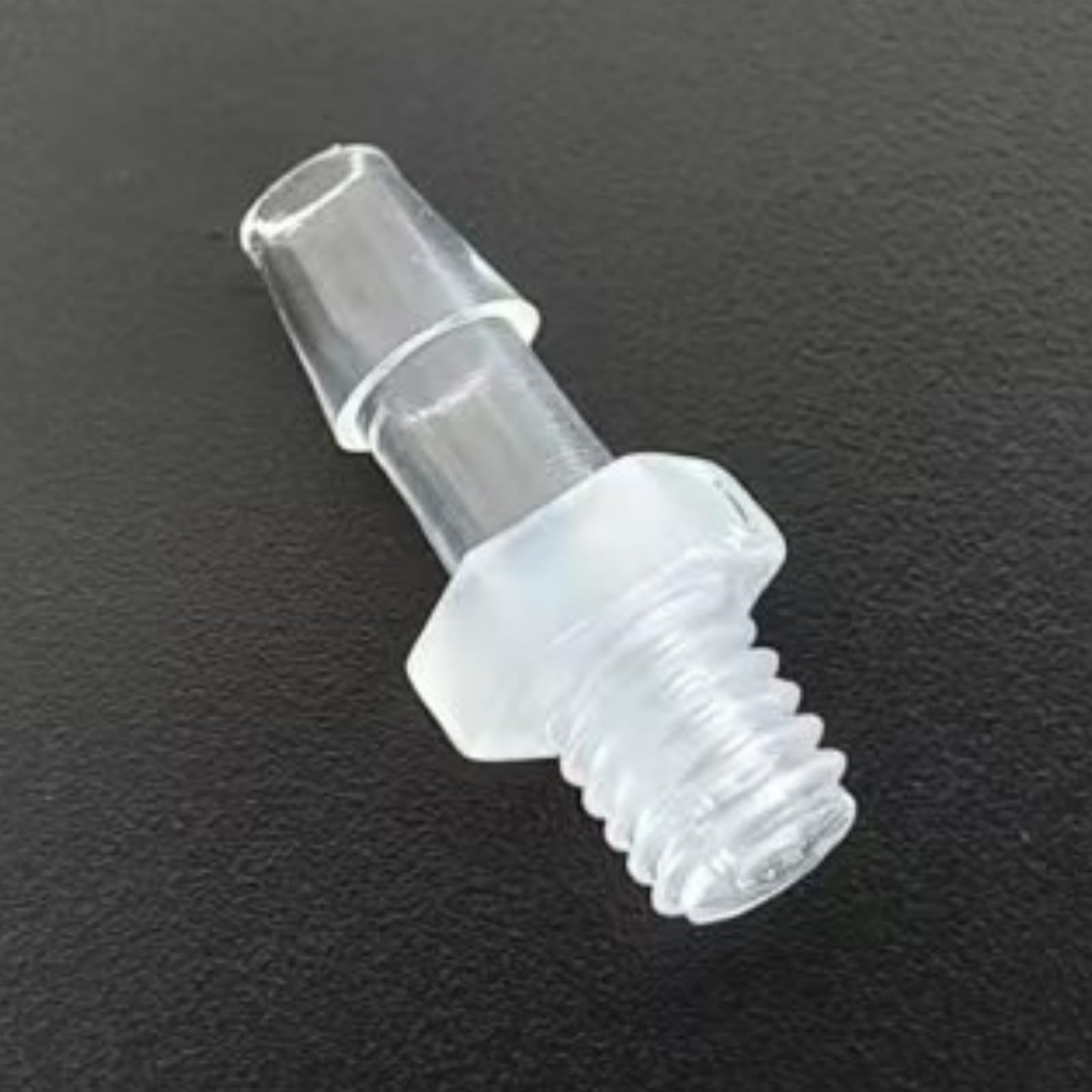 Accesorios de manguera de plástico – Adaptador de rosca macho 10-32UNF para laboratorio y maquinaria de alimentos – 50 piezas reutilizables (2,4 mm 3/32 pulgadas)