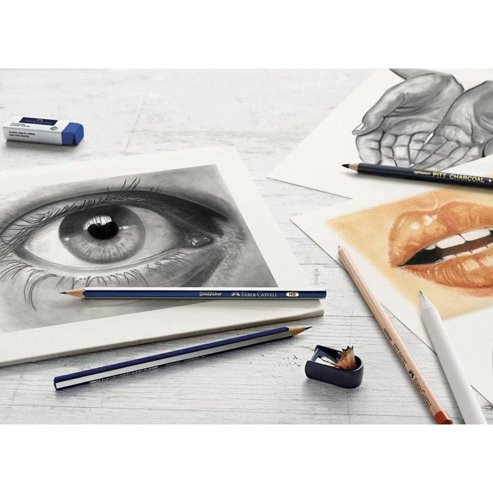 Faber-Castel 114000-8-teiliges Creative Studio Graphit Sketch Set 2H, HB, B, 2B, 4B und 6B