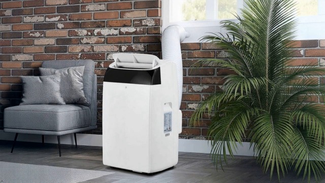 Image of 14,000 BTU Portable Air Conditioner Cools 750 Sq.Ft, Large Room AC Unit with Remote Control & LED Display, 3-in-1 Portable AC with Dehumidifier & Fan Modes, 3 Speeds Auto Swing, 24H Timer