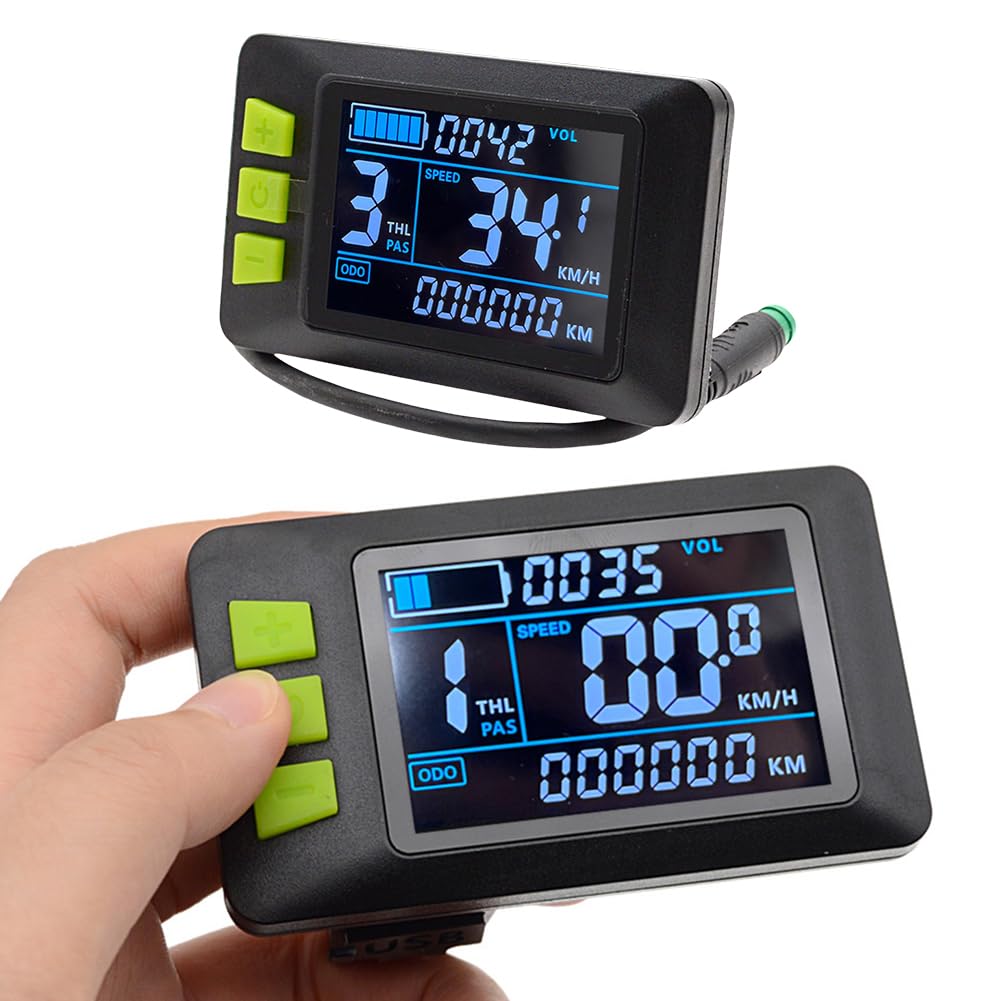 Pannello di controllo per bicicletta elettrica 24 V 36 V 48 V LCD tachimetro per monopattino esterno