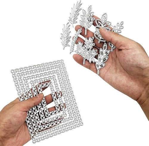 Miniatura 9 de AFUNTA - Juego de 2 troqueles de metal para hacer tarjetas, plantillas de grabado en relieve para manualidades, álbumes de recortes, decoración de