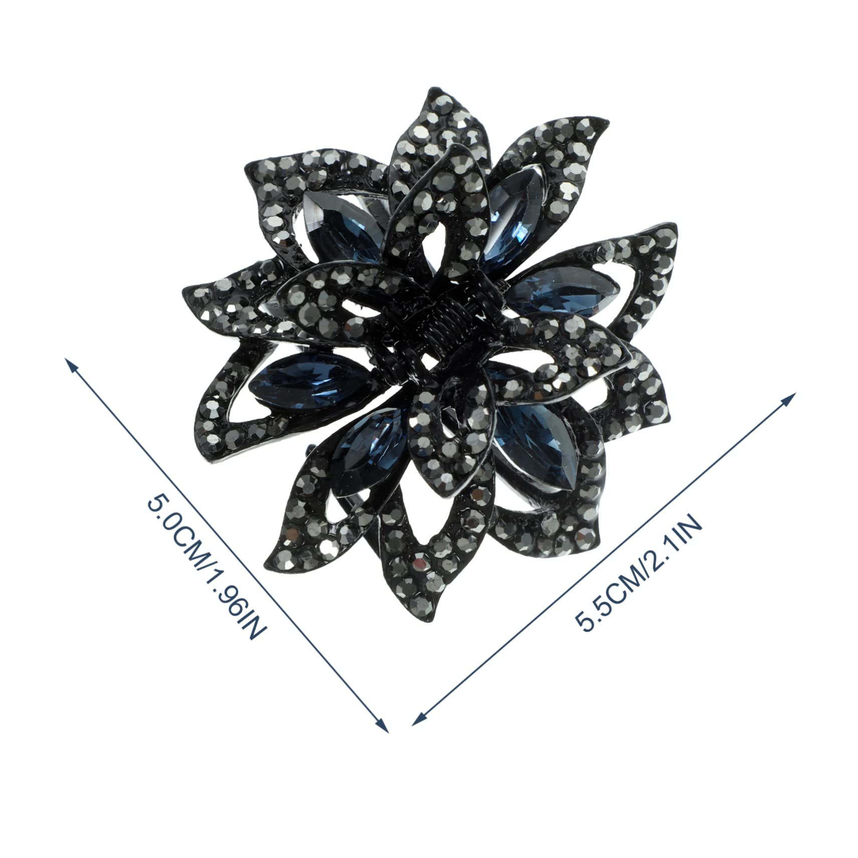 MAGICLULU 5 Piezas Pinza De Pelo De De Imitación Clips De Garra De Flor De De Imitación Accesorios Para El Cabello Para Mujeres Decorar Pedrería Perder De Moda y Versátil
