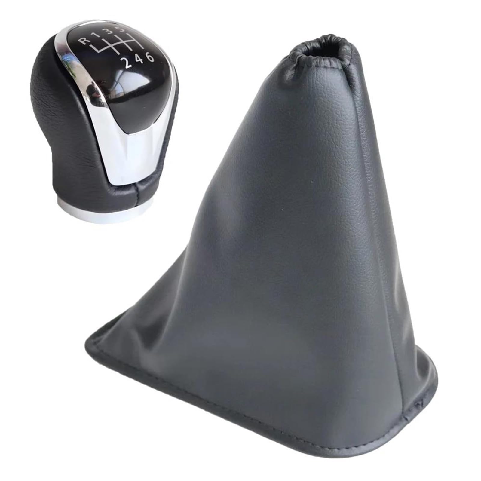 YDXHERTA 6 Speed Car Gear Shift Shifter Knob Handball Leather Cover Boot for X-Trail T32 for Qashqai J11 2016-2017 Spare Parts