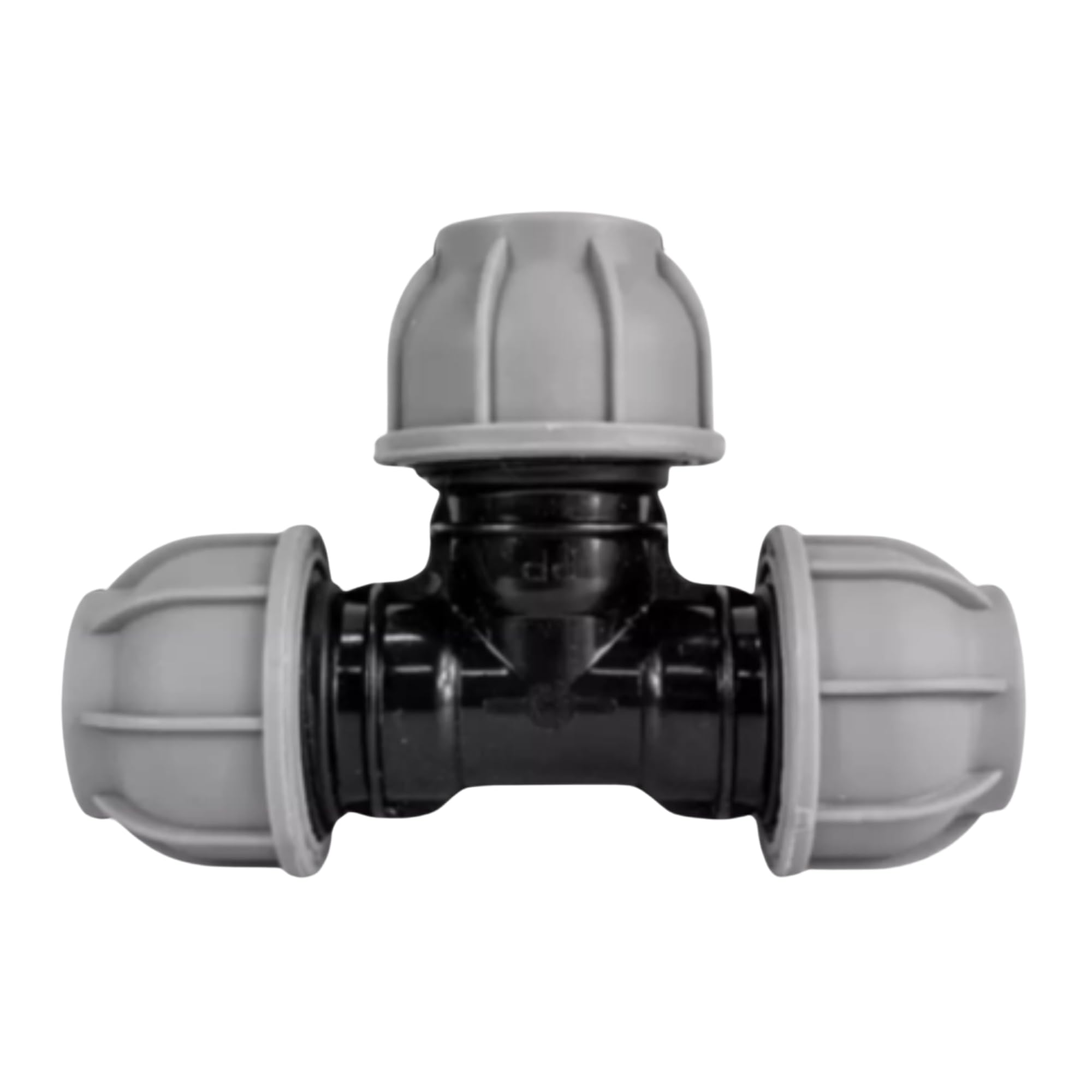 Mypurecore You At The Core Black Mypurecore Mdpe Compression Fitting 20-50Mm – Straight, Elbow, Tee, Stop End & Valve – Bsp Threaded Water Pipe Connector – Leak-Proof Irrigation For Blue Pipe (Tee 25Mm)