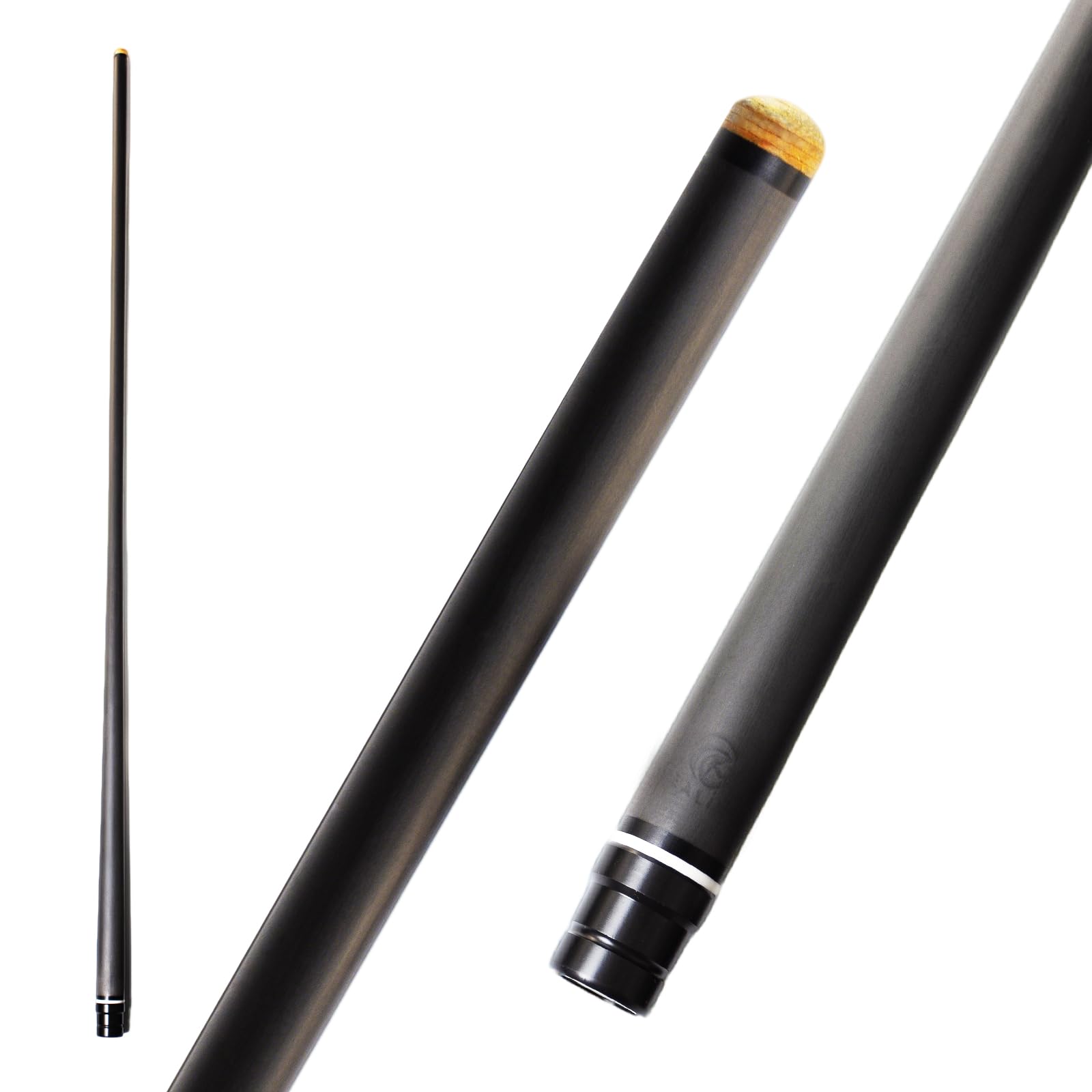 OKHEALING - 29インチ ピン カーボンプールキュー シングルシャフト、ティップ 11.8mm、12.5mm、13mm 超スムーズ、コントロール性 プロテーパー - 1