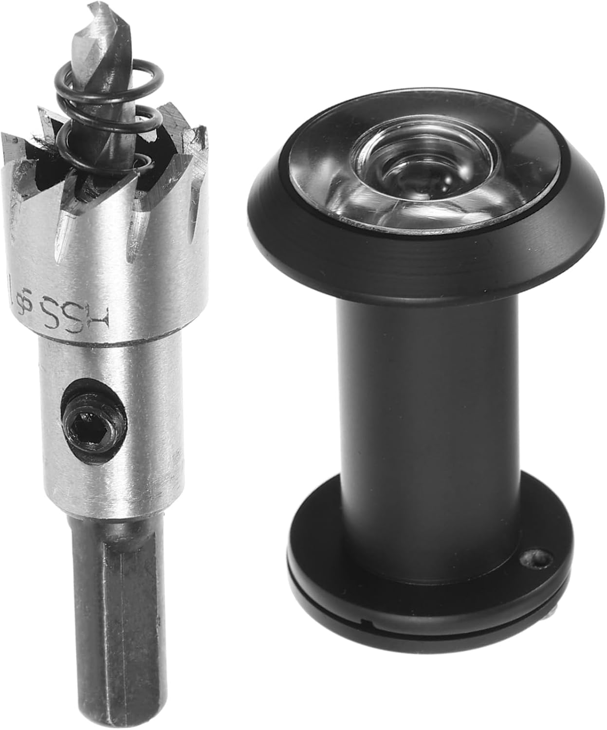 HD Door Viewer Peephole Set with Drill Bit Privacy Viewer for Home and Apartment Heavy Duty Design Easy Installation