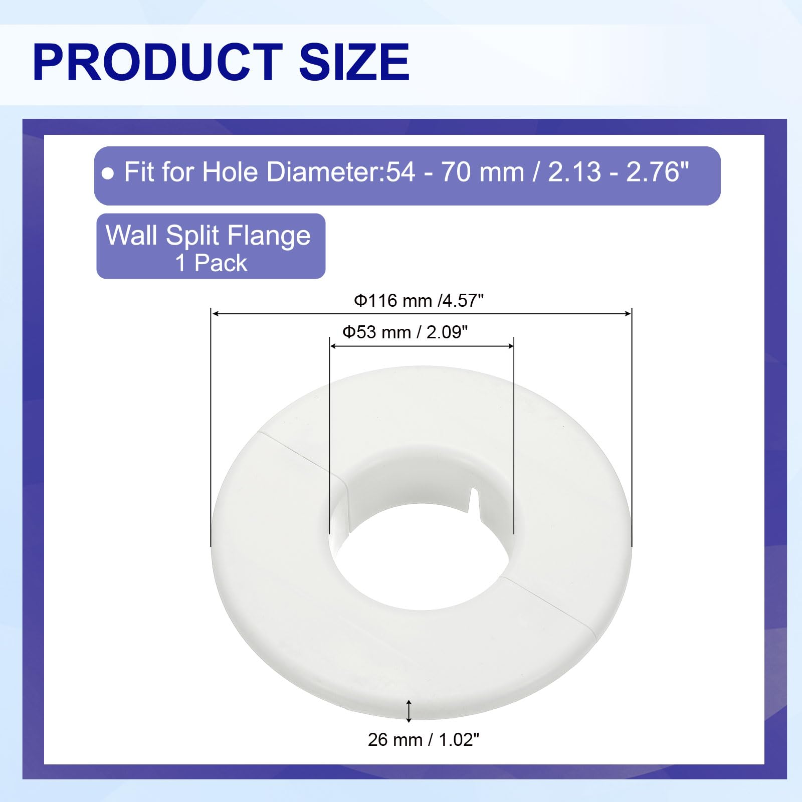 PATIKIL Wall Split Flange 2.1" (53mm) - Image 2