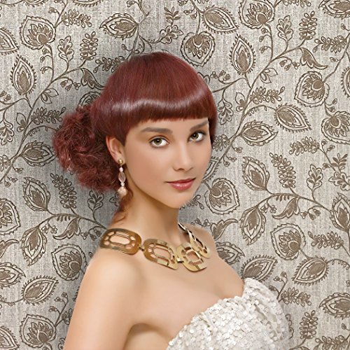 10m Slavyanski Vinyl Wallpaper Beige Gold Sparkles Textured Old Vintage Retro Style Wall coverings Decor Forest Floral Tree Leaf Pattern Patterned Double Rolls wallcoverings Textures 3D Modern