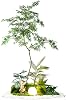 1 Set Artificial Green Plants, Interior Decoration, Handmade Potted Artificial Trees, Plant Landscape Tropical Plant,B1