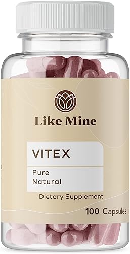 Like Mine Vitex (100 cápsulas), puro y natural, sin aditivos ni rellenos, suplemento de hierbas
