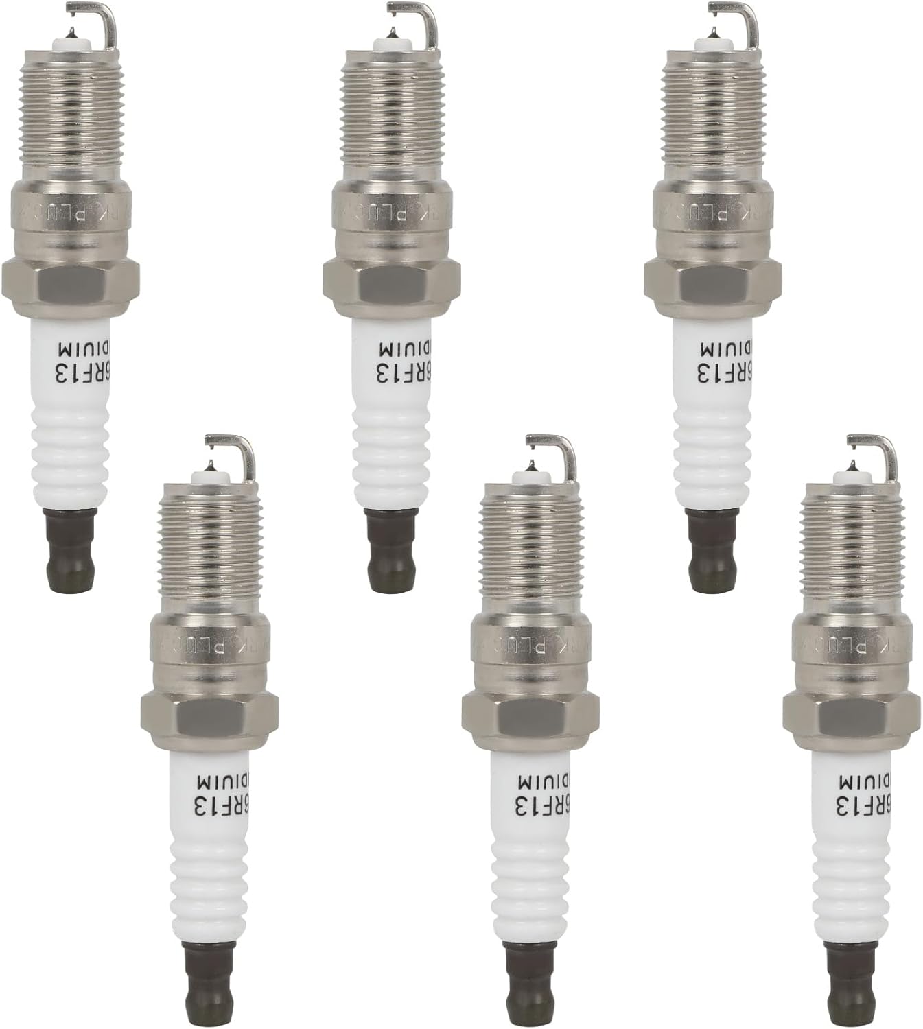 ECCPP Spark Plug Platinum Iridium Fit for 1997-2000 for Ford for Ranger 4.0L/V6,2002-2005 for Jaguar for X-Type 2.5L/V6 Replacement for 3692,TR65IX (6 Spark Plugs)
