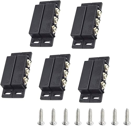 Miniatura 7 de Interruptor magnético RC-35 NCNO empotrado con cable para ventana de puerta, interruptor magnético de puerta, sensor de contacto, para seguridad del