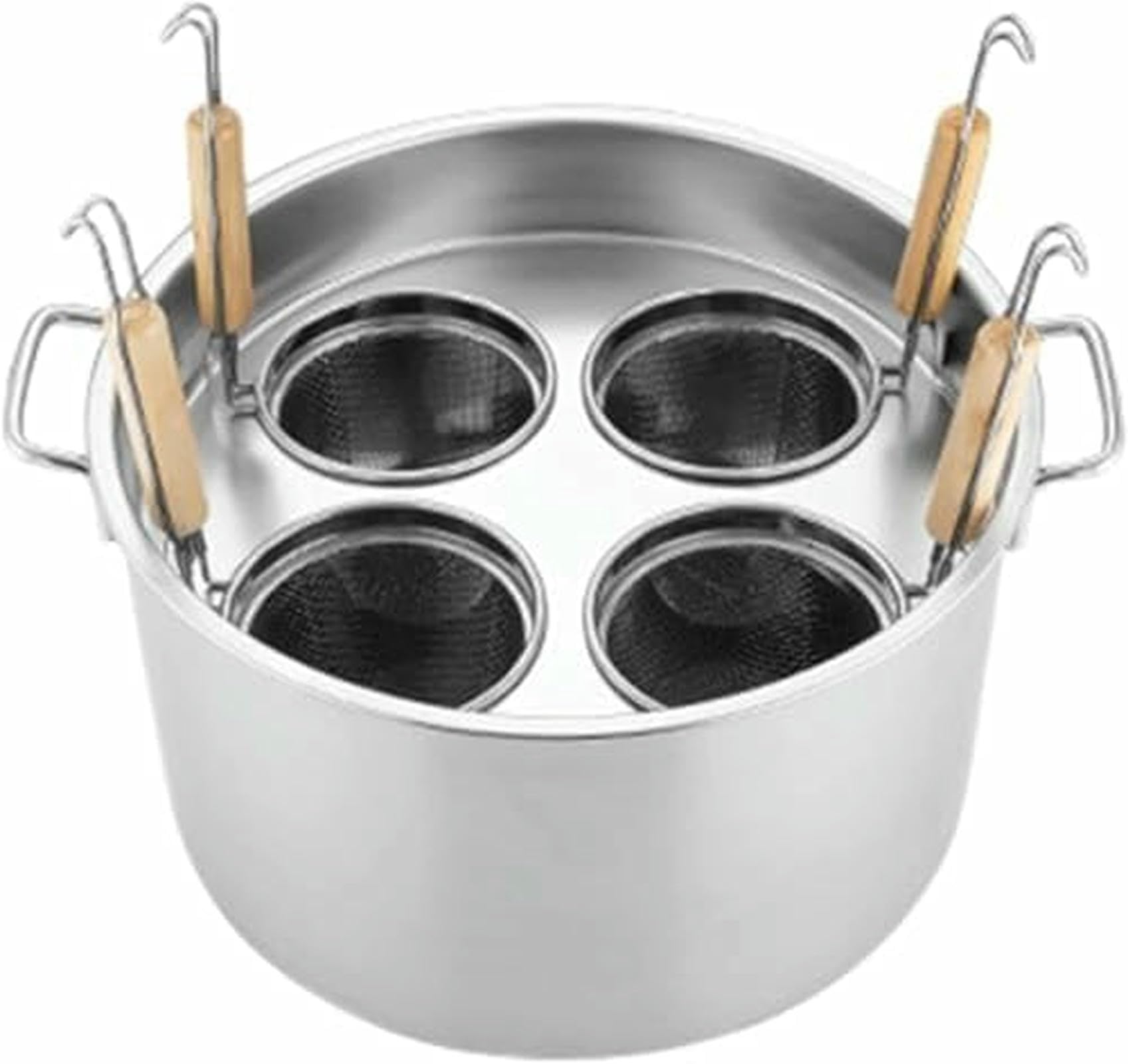 Pentola per zuppa Multifunzionale con colino, utensile per Cucinare la Pasta con cestelli per colino, pentole per Pasta, pentola per Pasta, cuocipasta in Acciaio Inox, Set per cuocere la PAS~/