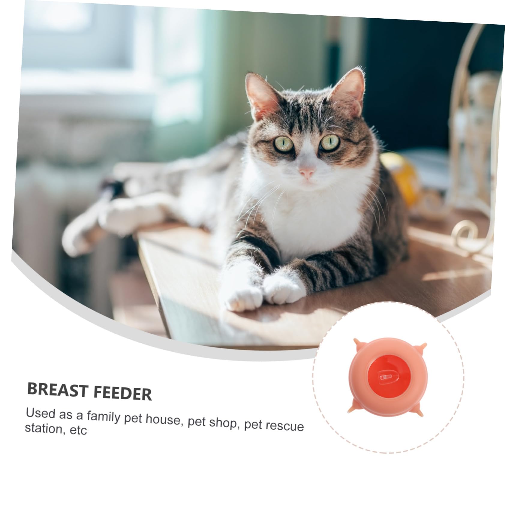 Biberon per Cuccioli in Silicone, Strumento per Alimentazione Rosa | Resistente alle Alte Temperature, Facile da Riporre, Accessorio Domestico per Gatti Piccoli e Cani Accessori