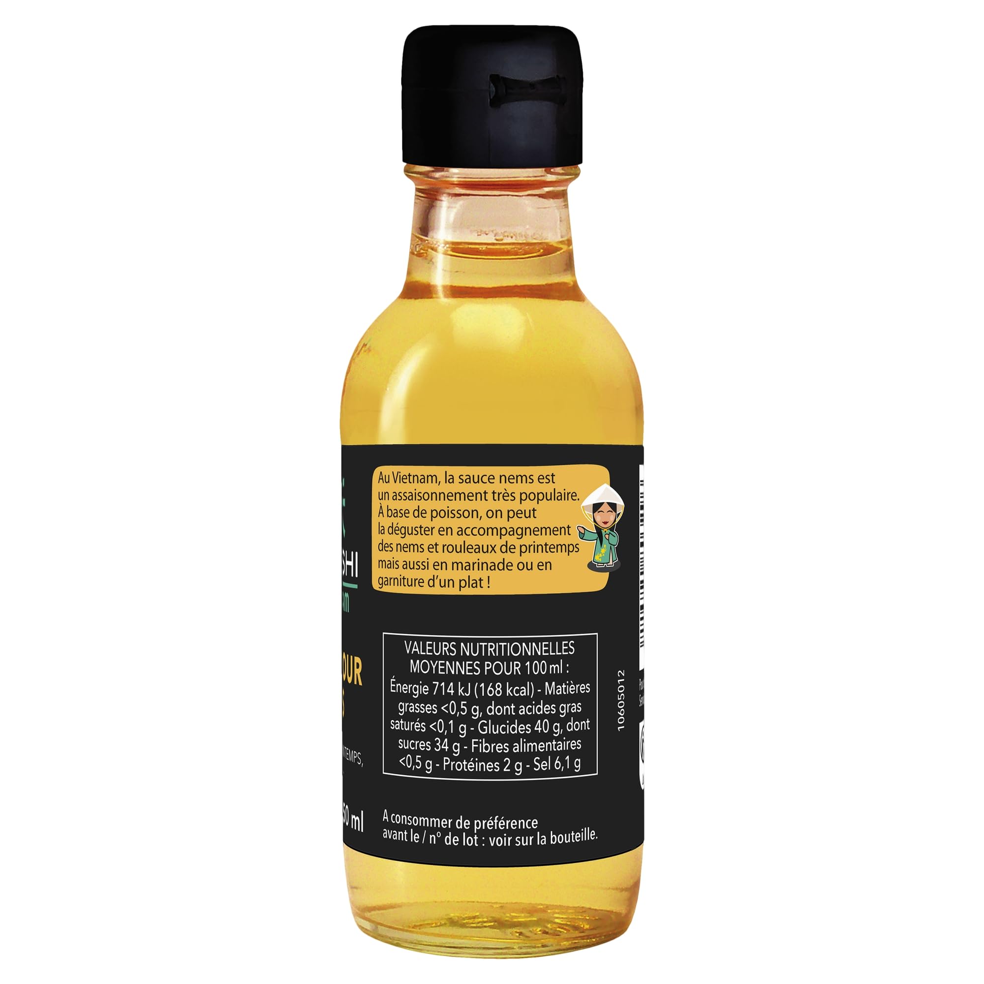 Tanoshi Vietnam Salsa Nem Pescado Fermentado Acompañamiento Nems Rollos Primavera Marinada Guarnición Sin Aditivo