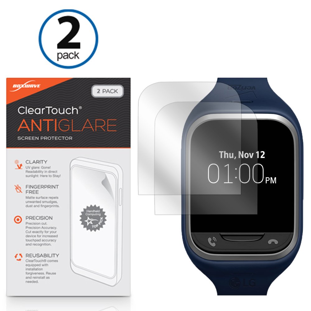 BoxWave Screen Protector Compatible with LG GizmoGadget - ClearTouch Anti-Glare (2-Pack), Anti-Fingerprint Matte Film Skin