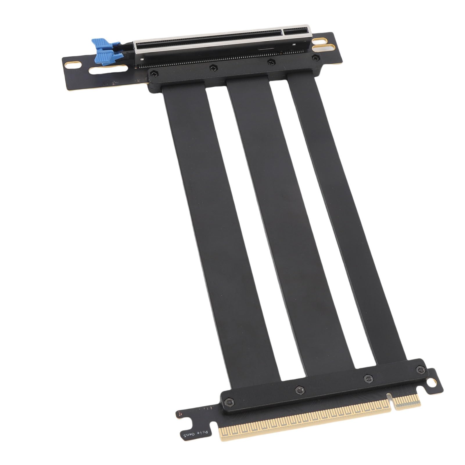 Zunate Kabel Pionowy PCIE 5.0 X16, Gen 5 GPU Graficzna Karta Przedłużacza Kabel Exter -Celd 128 Gbps 90 Stopni Adapter dla 4090 TI, PC Case Server ITX Buduje Systemy Chłodzenia Wody (15 cm)