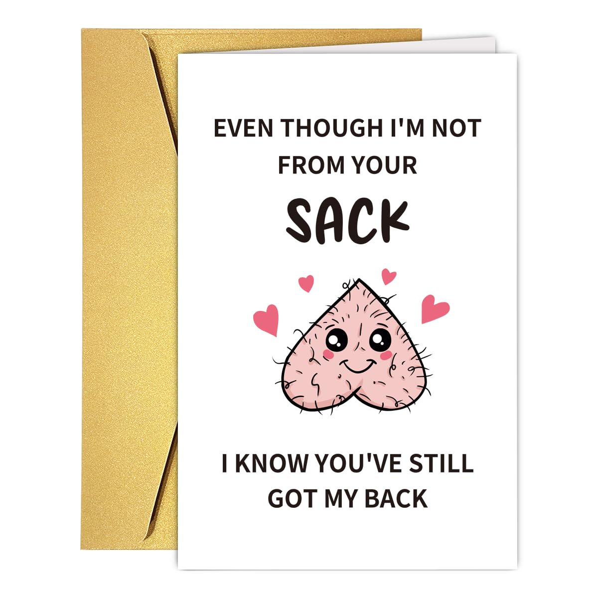 UUEFKTN Funny Father's Day Card For Stepfather Stepdad Bonus Dad, Humorous Fathers Day Card Gift for Stepdad From Stepdaughter Stepson Stepkids, Hilarious Bonus Dad Fathers Day Gift