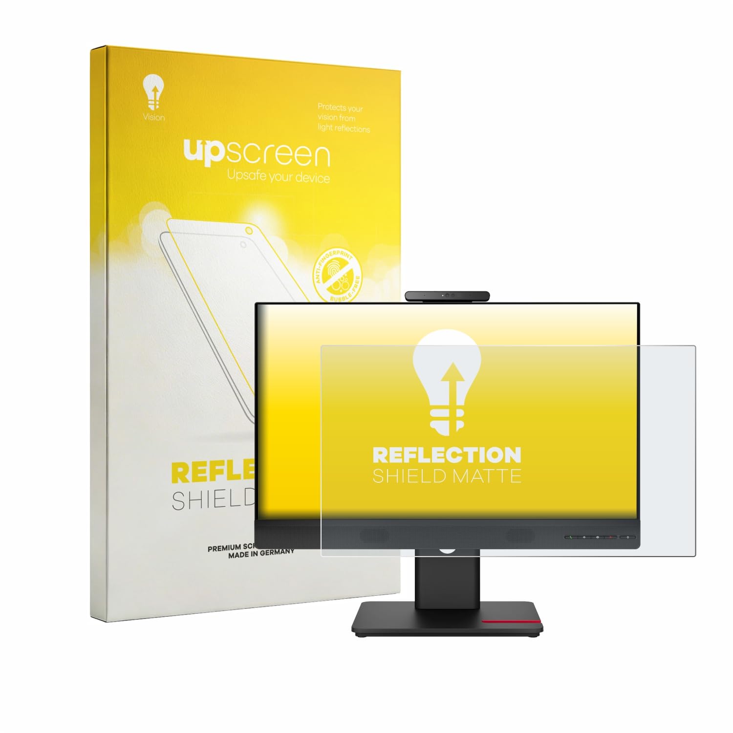 upscreen Pellicola Protettiva per Lenovo ThinkCentre TIO24 Gen 6 | , Opaca Protezione Schermo Made in Germany, Anti-Riflesso Anti-Impronte Mounting Kit