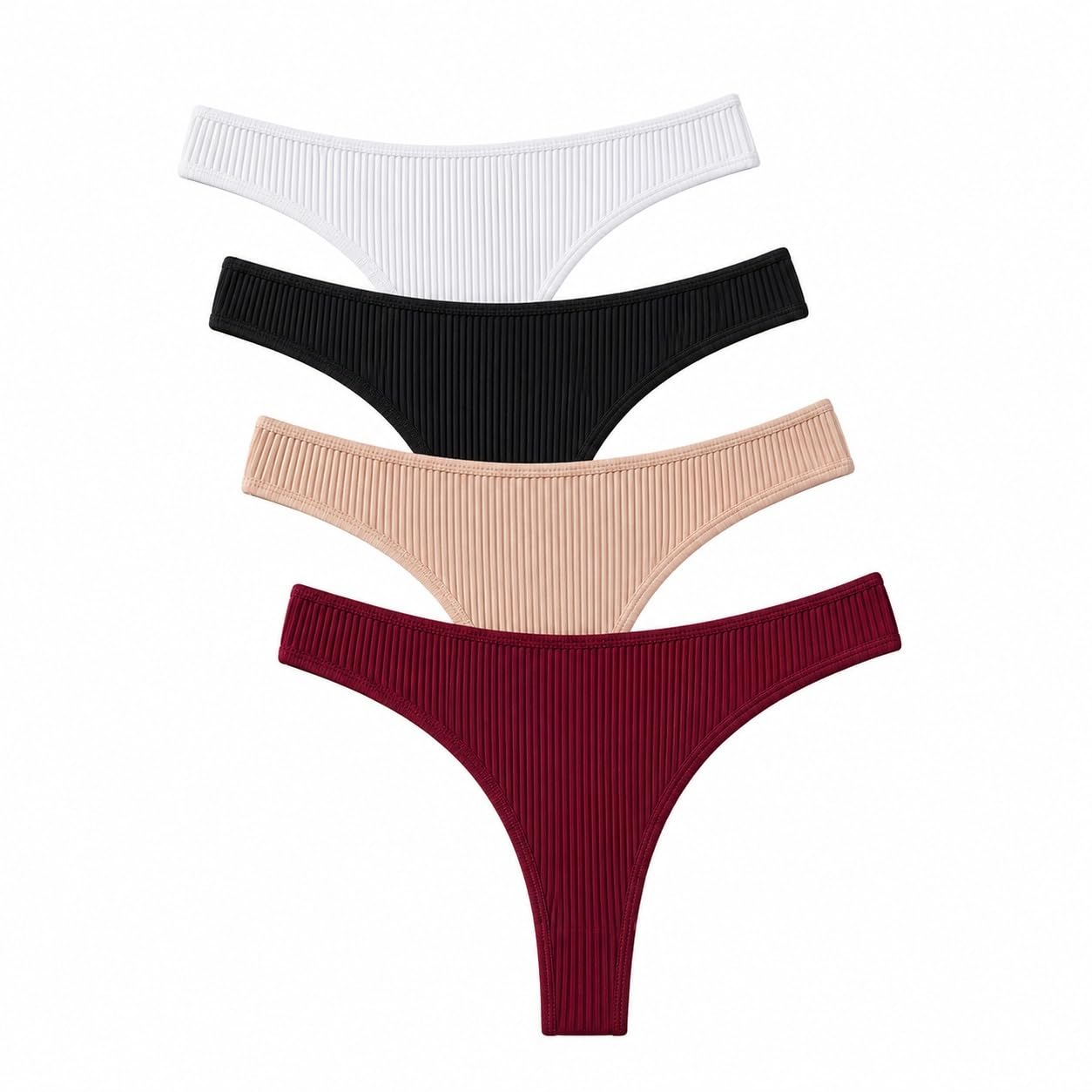 louryn koulyn Women's Viscose Cotton G-Staring Thong Panties Combo Pack of 4 | Thong Panty for Women-picture-53
