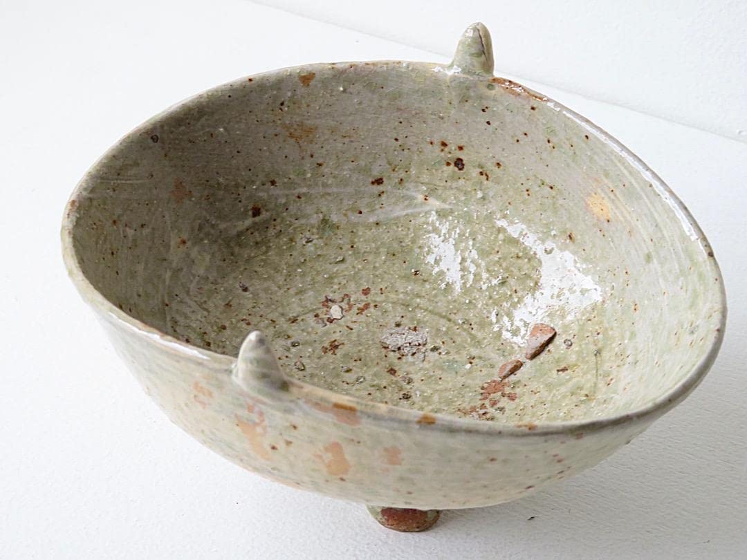 Amazon.co.jp: 高仲健一 作 『刷毛目爵』木箱付 李朝 茶碗 : 文房具