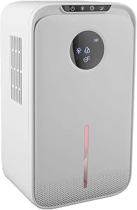 VBESTLIFE Dehumidifier, 84 OZ Water Tank, 800 Sq.ft Quiet Dehumidifier for Basement Bedroom Bathroom, Auto Shut Off, 7 Color Ambient Light (US Plug)