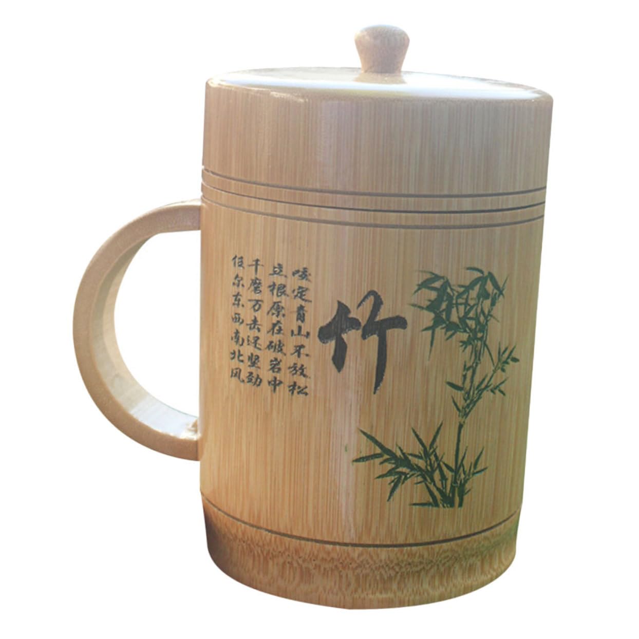 Amazon | VINTORKY 竹製ウォーターカップ 竹マグカップ 中国のティー