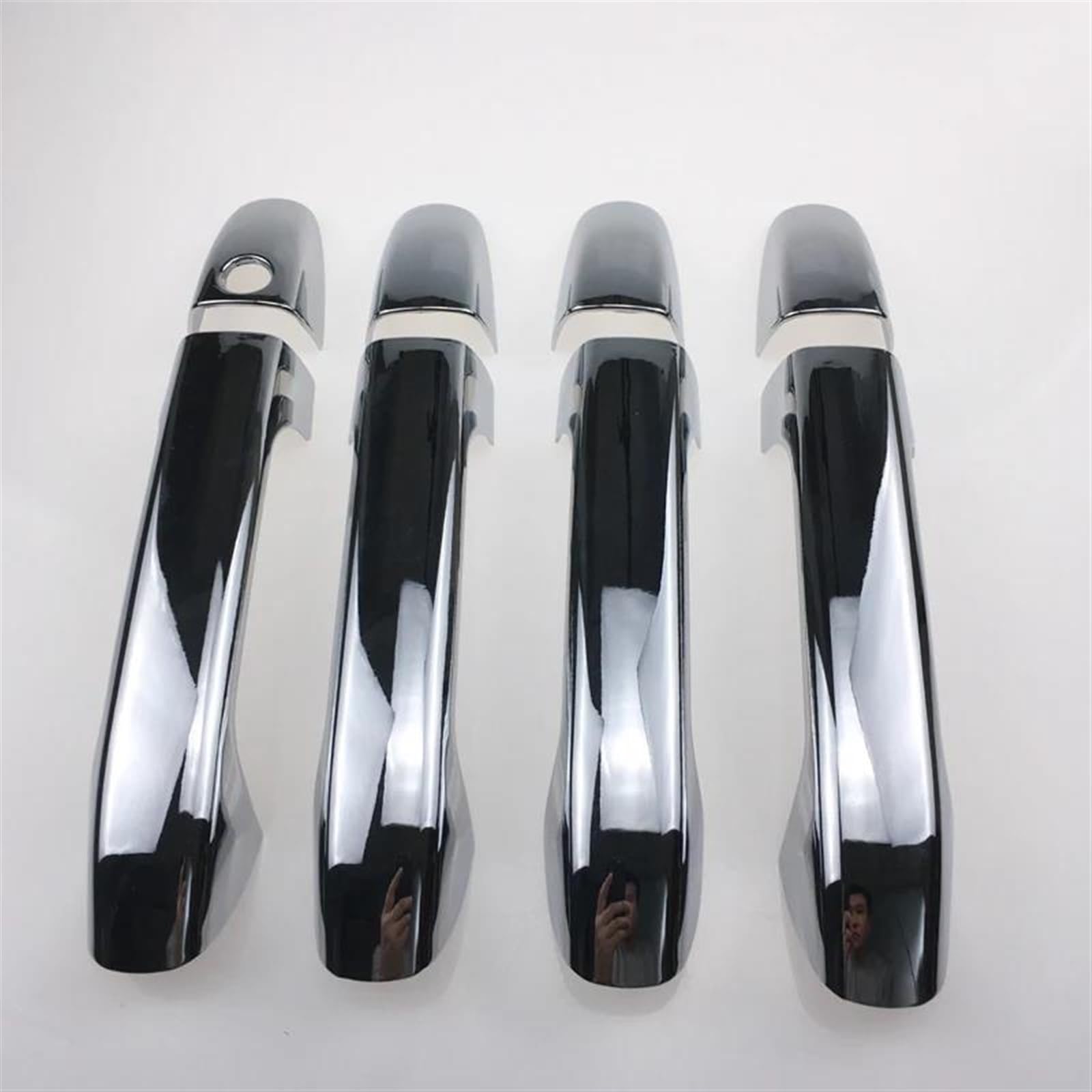 KJHOPY Chrome Door Handle Cover Decorative Molded Clip Cup Protector for Benz for Vito W447 2014-2020 Exterior Door Handle