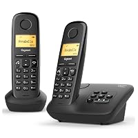 Gigaset A270A Duo Telefoni Cordless con Segreteria, Vivavoce