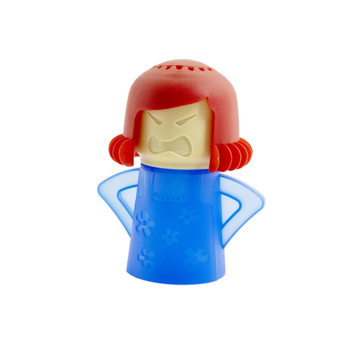 Microwave cleaner Steam Angry Mom cleans mud in minutes with ease. Quick Action Steam Kitchen gadget, just add vinegar and water (blue)
