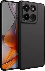 Capa para Motorola G75 Capinha [Ultra Slim] com [Proteção de Camera], Case Anti Impacto e Resistente, Anti Riscos, Leve, Aveludada e Design Elegante (Preto, Moto G75)