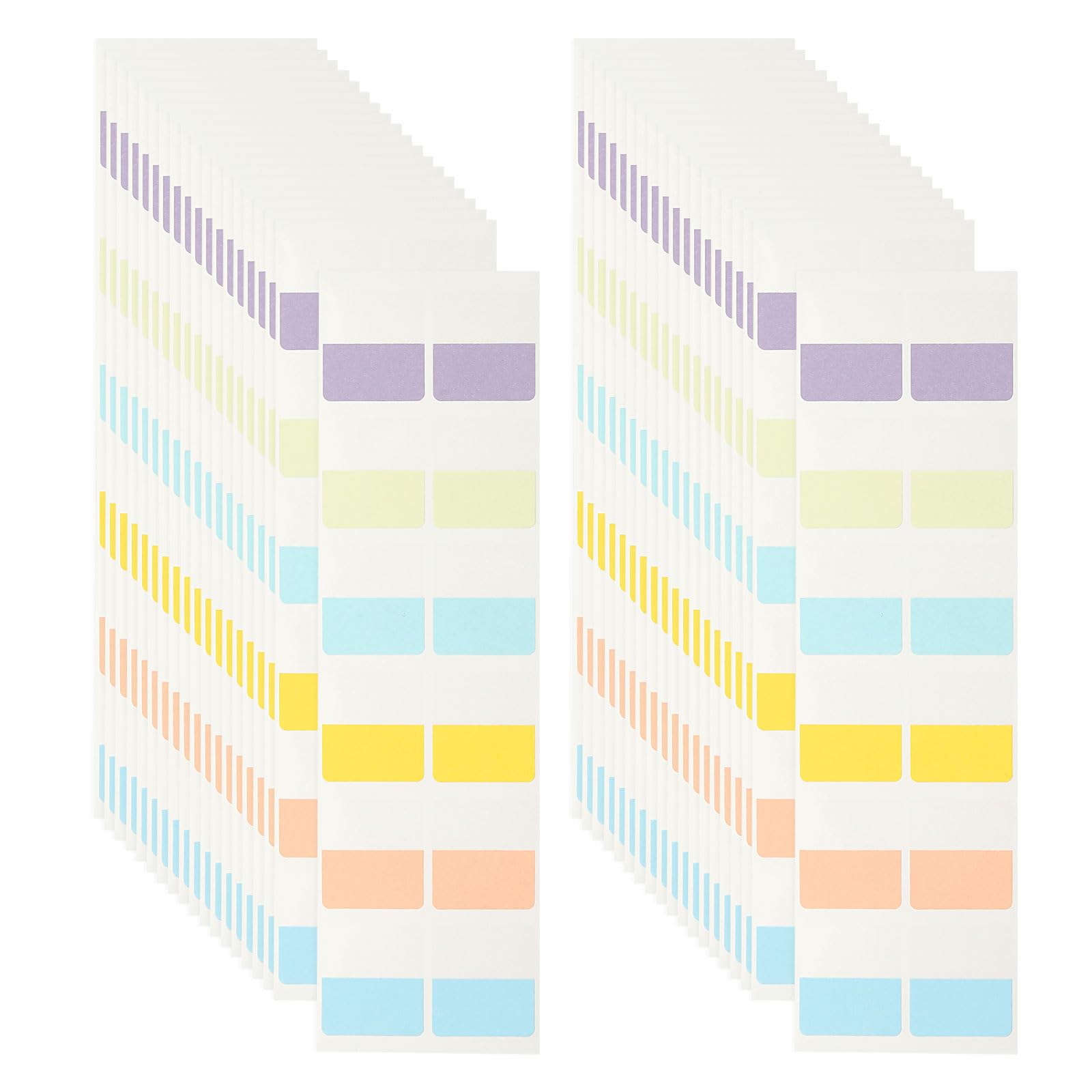 PATIKIL Clear Index Sticky Tabs, 240 Pcs Medium Transparent Sticky Notes Bookmarks Planner Stickers Page Tabs for Office Notebooks File Folder Ledger Book, Classic 6 Colors