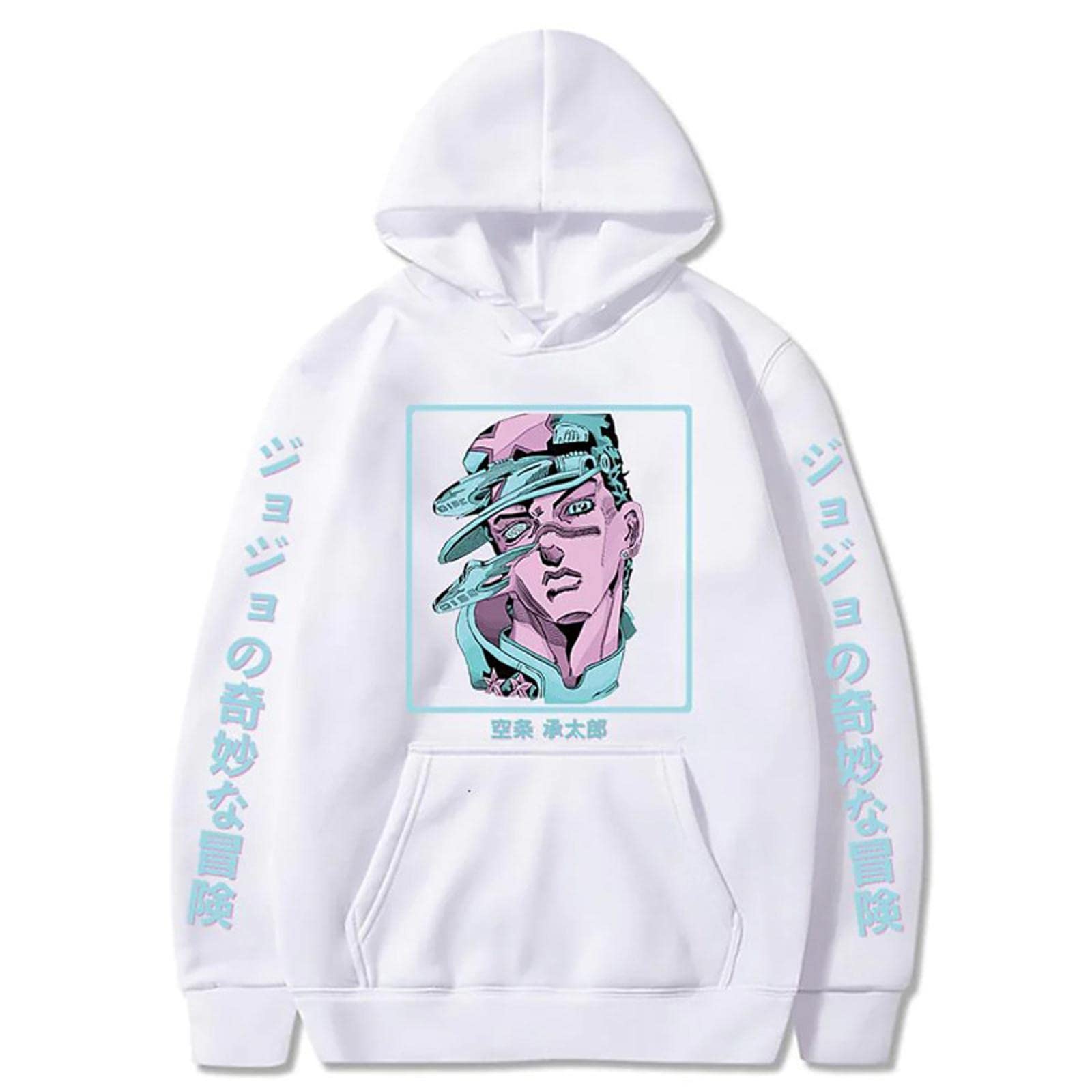 JoJo's Bizarre Adventure Hoodie Anime Kujo Jotaro Cosplay Harajuku Hip Hop Hooded Sweatshirt For Men Women Teens