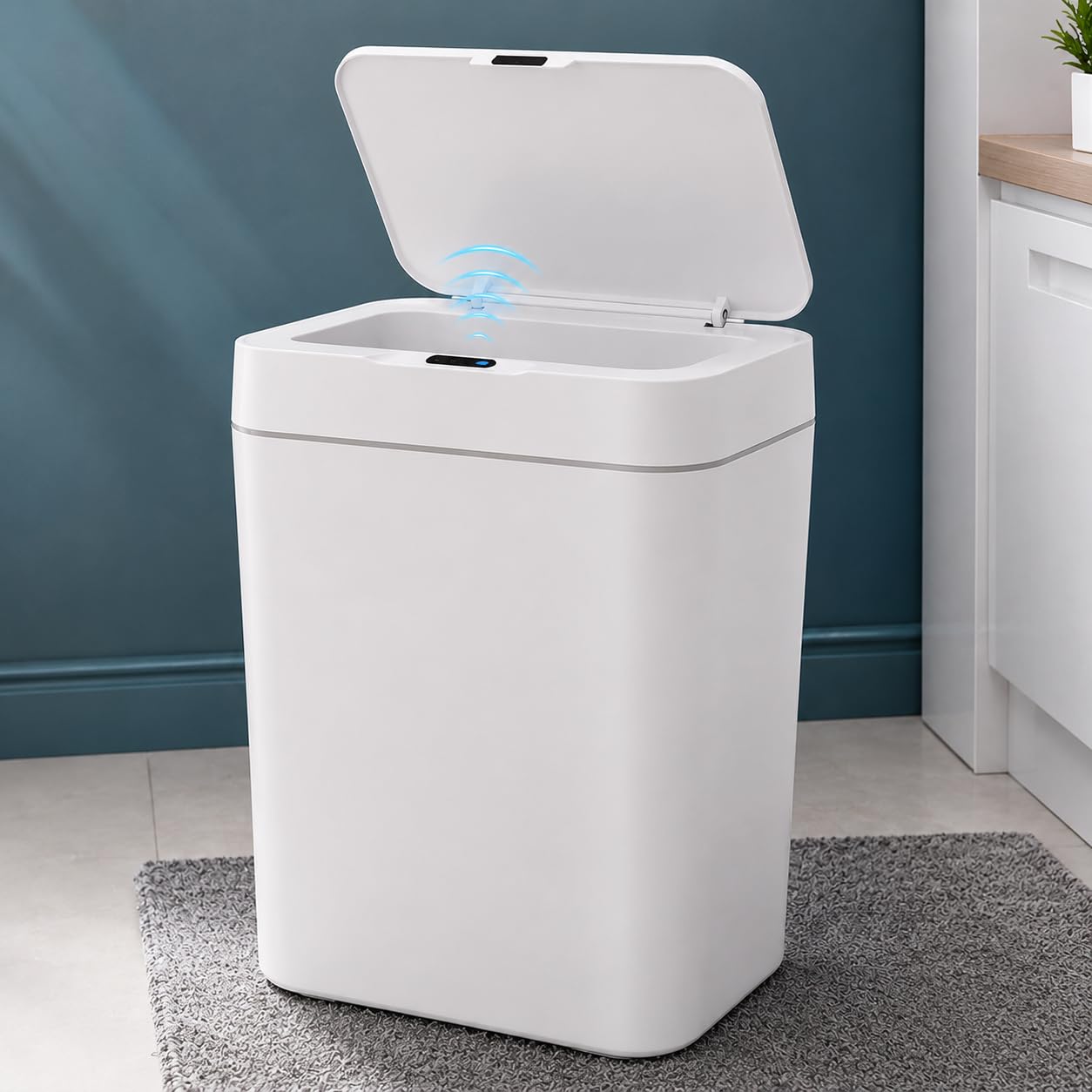 12 Litre Sensörlü Çöp Kovası, Otomatik Temassız Akıllı Çöp…