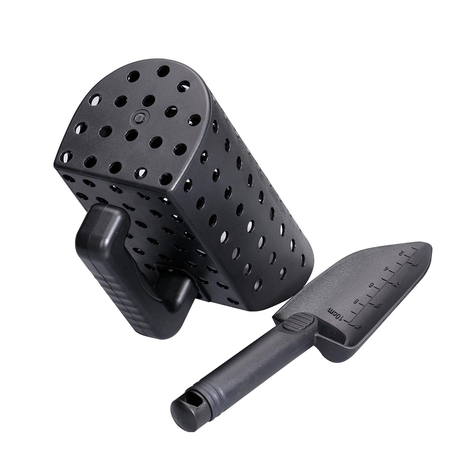 BuyWeek Set di Pale Paletta di Sabbia Strumento, 2 Pezzi in Acciaio Inossidabile ABS per Metal Detector
