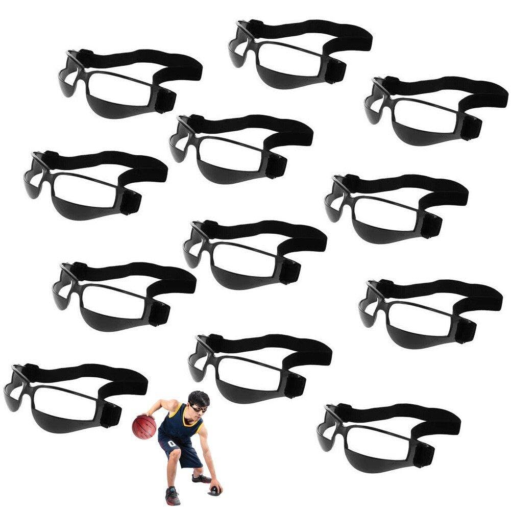 Gafas De Goteo De Baloncesto, 12 Pcs Sport Dribble Specs Goggles Ajustable Strap De Gafas De Seguridad Suministros De Entrenamiento De Gafas De Seguridad