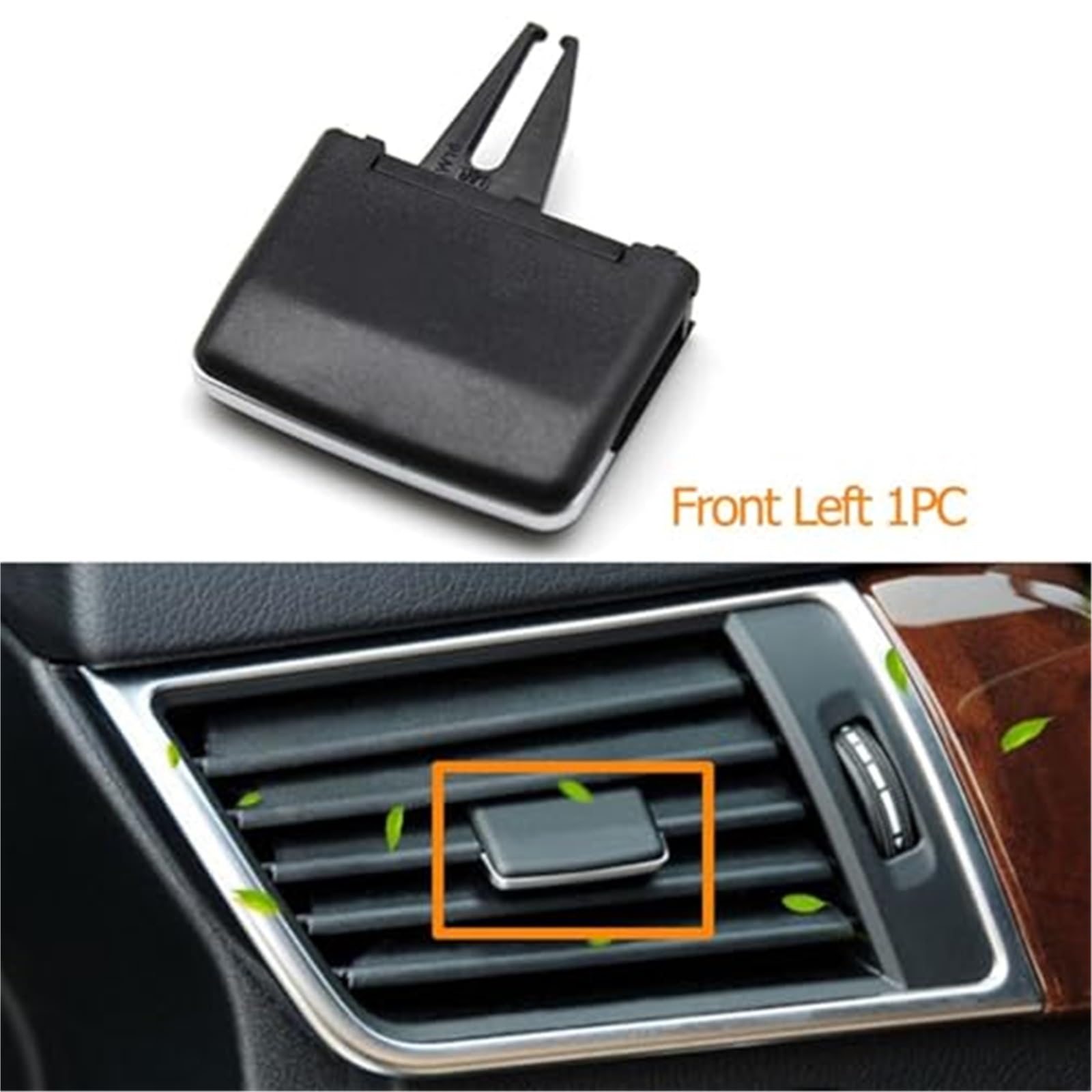 Klimatyzator z przodu i tyłu deski rozdzielczej Ac Vent Grille Zakładka Suwak, dla mercedesa, dla Benz, M GL ML GLE GLS W166 W292 2011-2019 1668300054 Klips do kratki nawiewu w samochodzie(BLAC