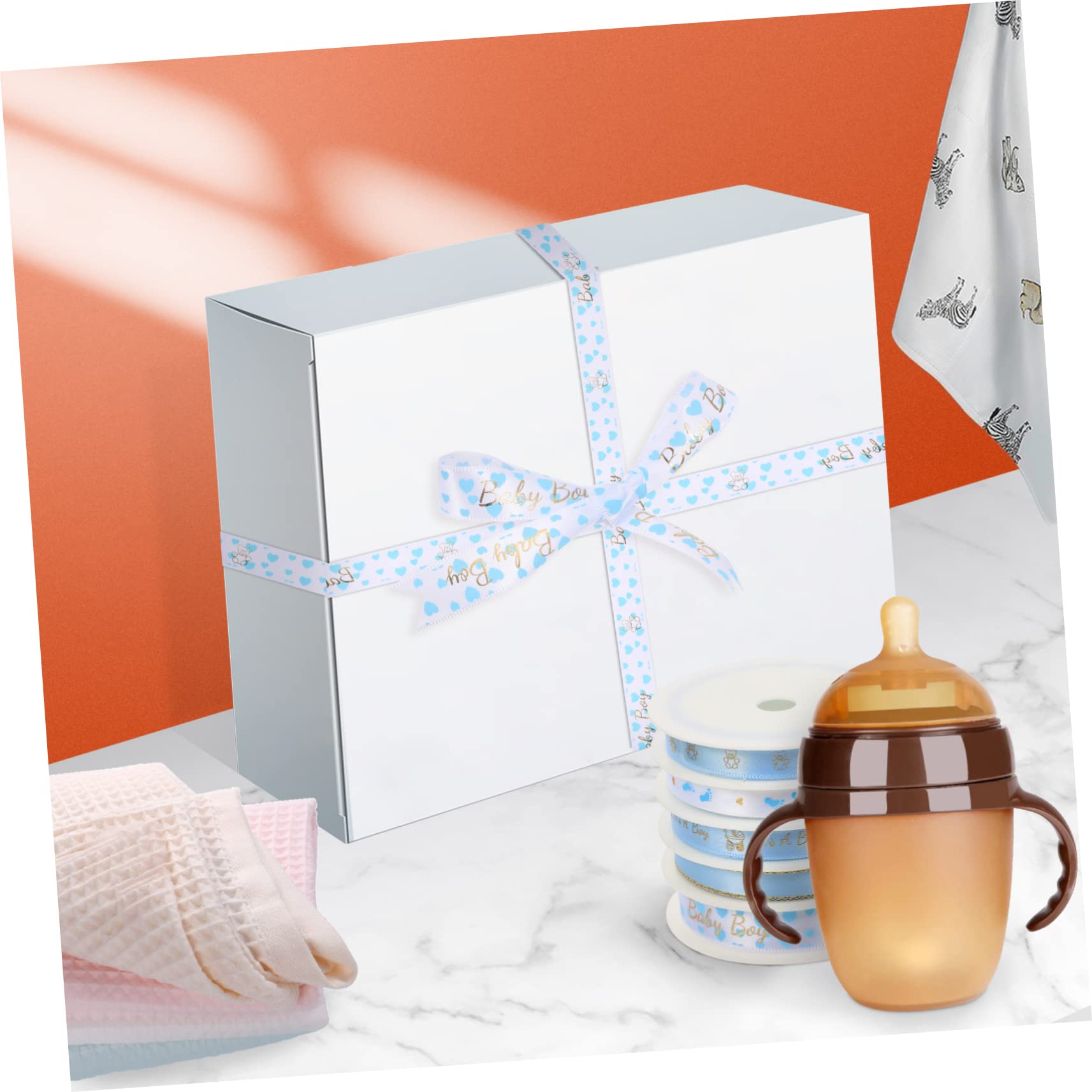 Lurrose 3 Set Di Nastri Artigianali Per Confezioni Festive in Raso Di Poliestere Tagliabili Non Restringibili Non Sbiadiscono 5 * 3