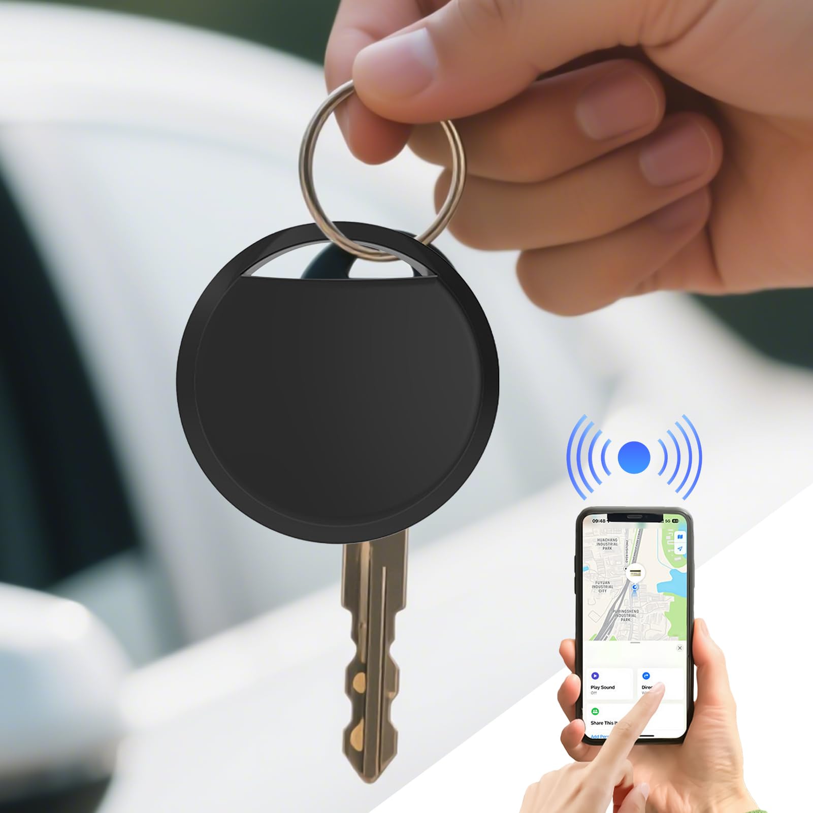 Inteligentny tracker GPS lokalizator psów kotów | Audio-wizualne alerty i dalekiego zasięgu geodetekcja do walizki, portfeli, kluczy, plecaka i zwierząt