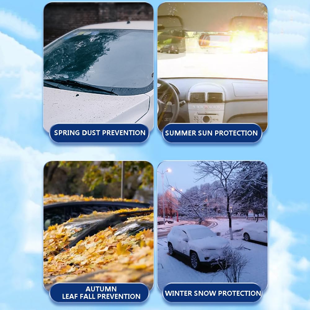 Housse Pare-brise Hiver Pour Suzuki Vitara 2018-2023/2024 - Protection Anti-givre, Neige, UV - Taille 100x147 Cm