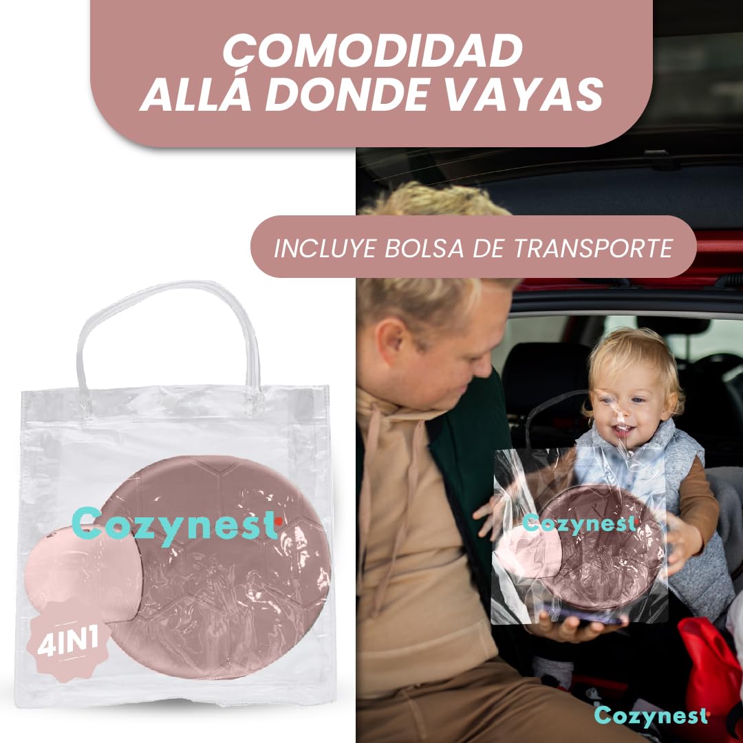 COZYNEST COZYNEST Orinal Bebe Portátil 4 en 1 | Orinal Entrenamiento con Asiento Reductor, Escalón y Función Antisalpicaduras | Ideal para Niños y Niñas | Fácil de Limpiar y Transportar