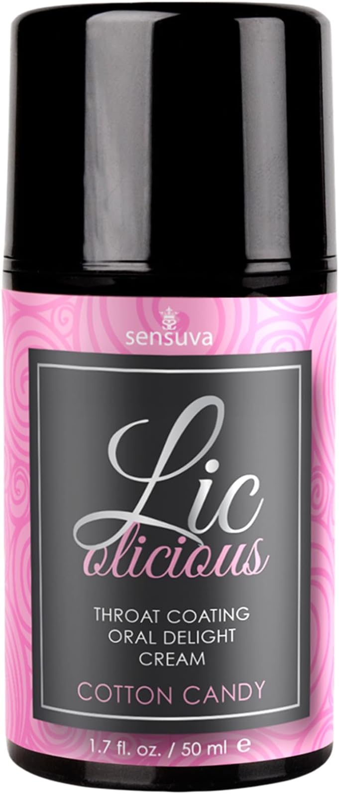 sensuva on LIC-o-Licious Oral Delight Cream - Cotton Candy 1.7 fl.oz. (50ml) Bottle, Natural