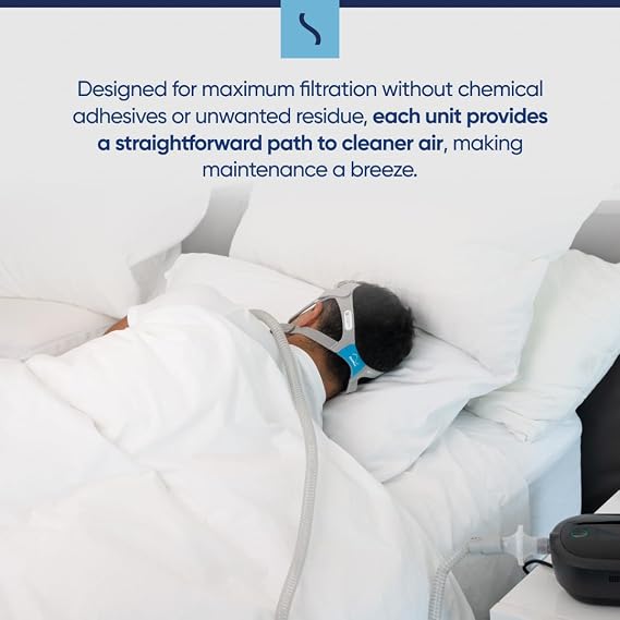 Snugell Inline Anti-Bacterial CPAP Filters Hygienic, Durable, and Easy to Install Compatible with All CPAP/BiPAP Machines Ensures Clean, Contaminant-Free Breathing and Enhanced Air Quality