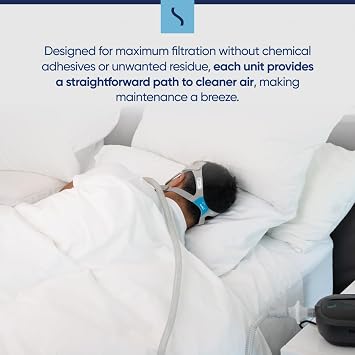 Snugell Inline Anti-Bacterial CPAP Filters Hygienic, Durable, and Easy to Install Compatible with All CPAP/BiPAP Machines Ensures Clean, Contaminant-Free Breathing and Enhanced Air Quality