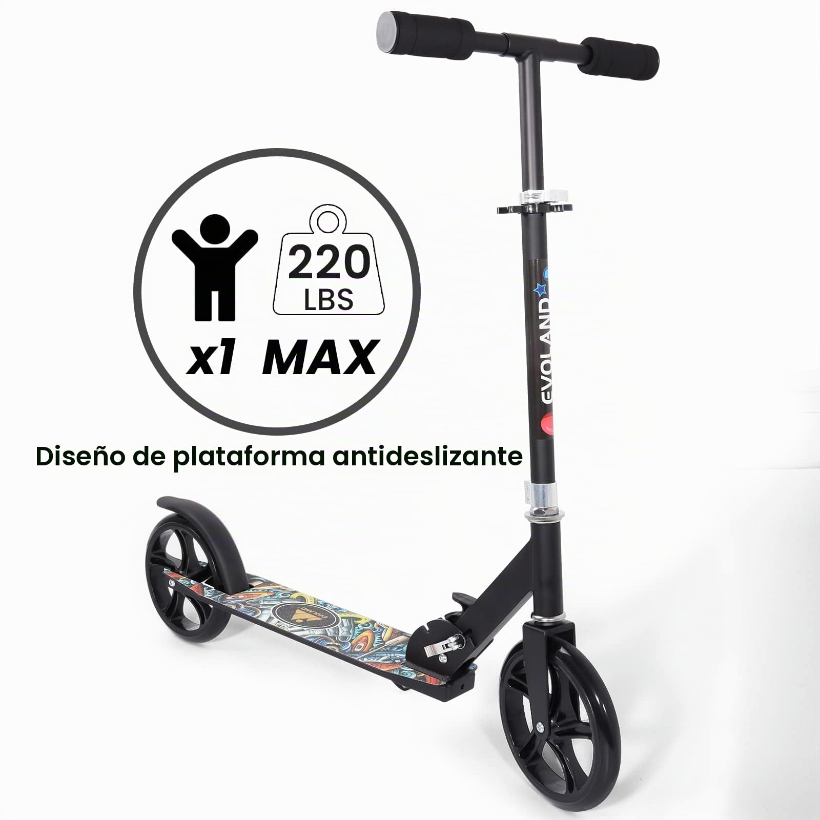 Patinete Plegable Aleación de Aluminio Altura Ajustable para niños