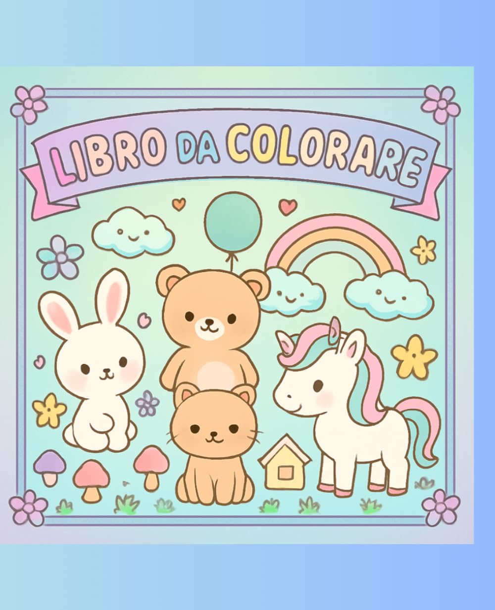 Libro da colorare carino: bello, rilassante e per tutte le età