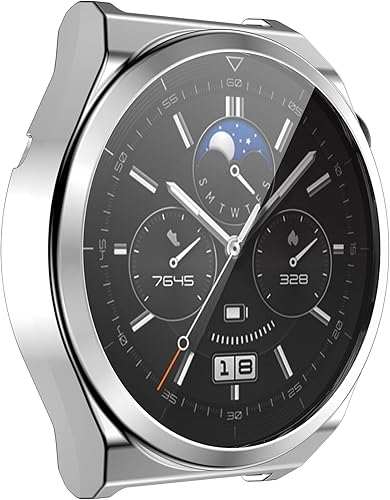 Miniatura 8 de FitTurn Compatible con Huawei Watch GT3 Pro de 1.811 in 1.693 in TPU suave resistente a los arañazos, carcasa protectora para Huawei Watch GT3 Pro