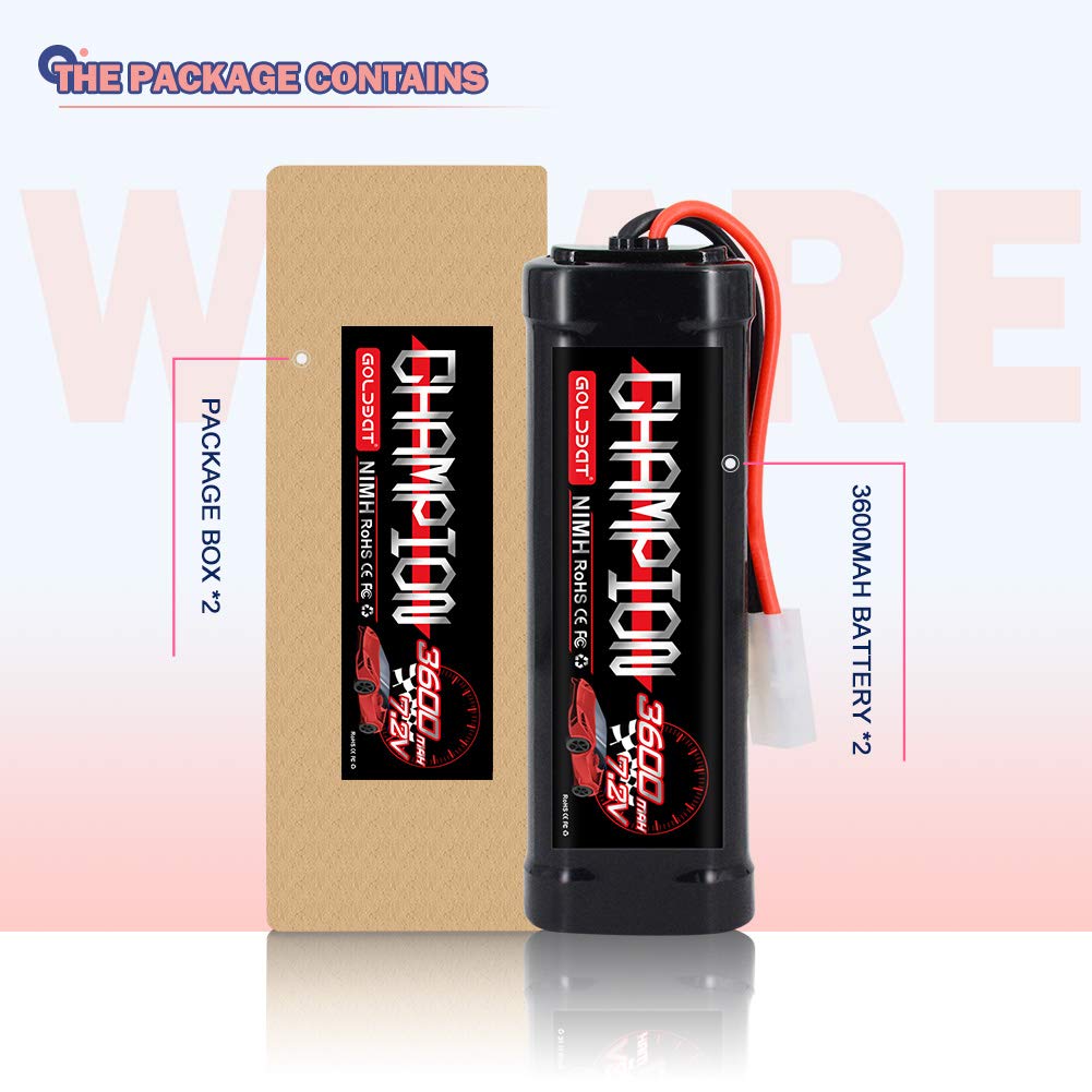 Caricabatterie softair Melasta RC per batteria 2.4V 4.8V 3.6V 6V 7.2V 8.4V 9.6V 10.8V 12V NIMH NICD 2-10S con connettore Tamiya  44