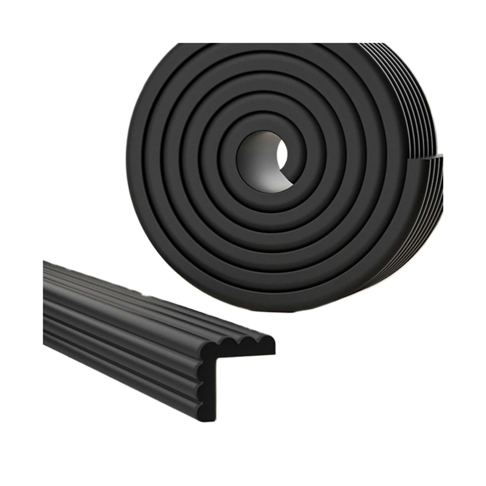 OAKJncjL Edge Protectors, Protector Set child Proof Bumpers for Furniture Against Sharp Corners(Black,2pcs*2m)