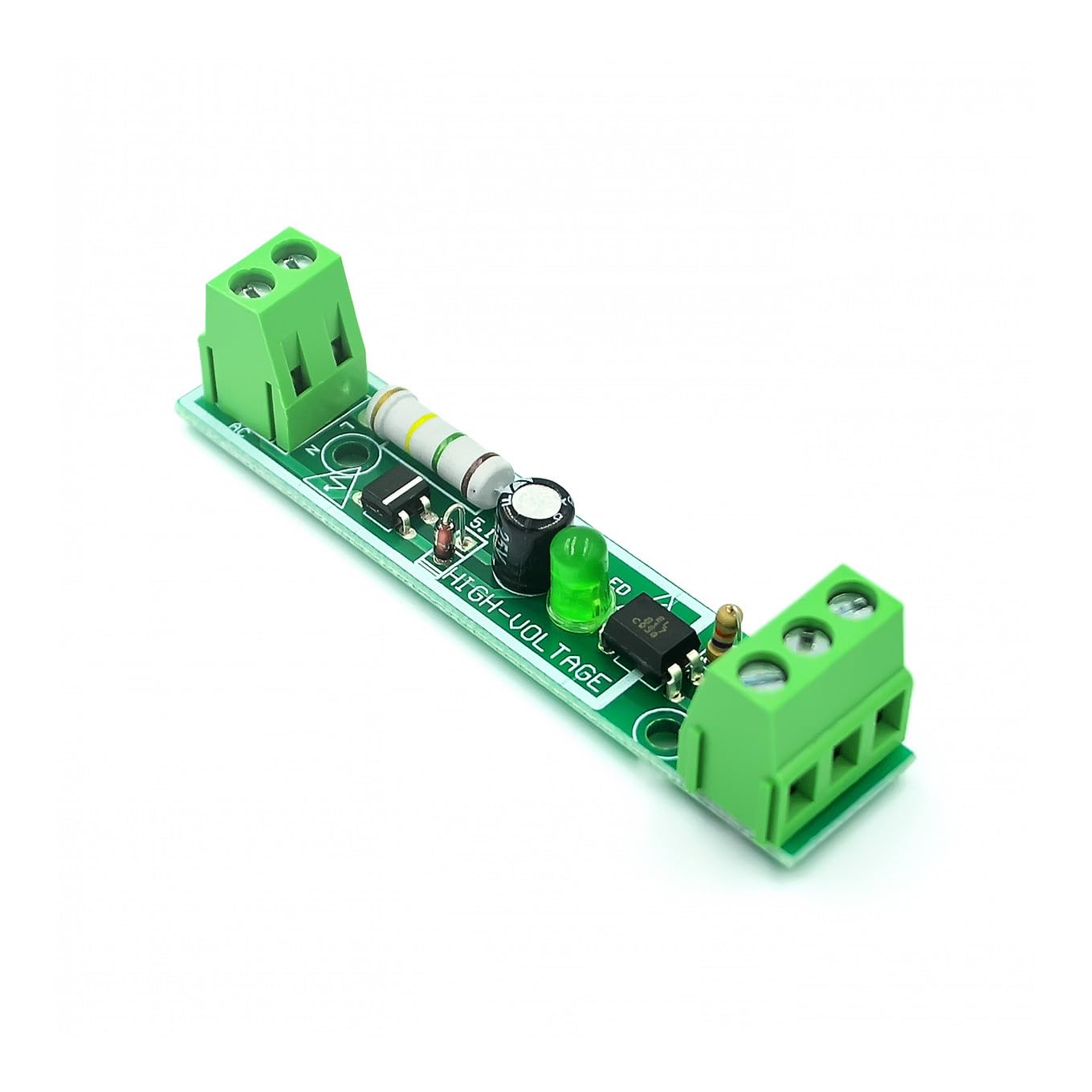 HiLetgo AC 220V Optocoupler Module AC Optocoupler Alternating Current Detect Module 3-5V or PLC 24V Level Power for PLC MCU(8 Channel)